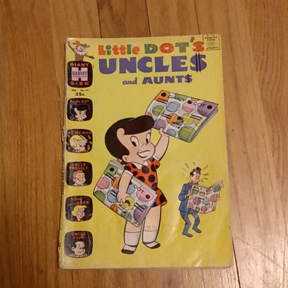 Little Dot's Uncles and Aunts Comic Book Feb 1965 Vol 1 No 12